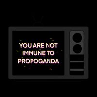 You Are Not Immune To Propoganda Glitch Tv Impact Tech Backpack