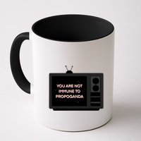 You Are Not Immune To Propoganda Glitch Tv Mug