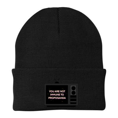 You Are Not Immune To Propoganda Glitch Tv Beanie