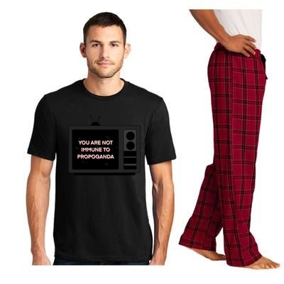 You Are Not Immune To Propoganda Glitch Tv Pajama Set