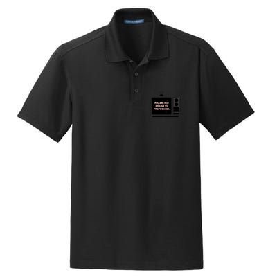 You Are Not Immune To Propoganda Glitch Tv Dry Zone Grid Polo