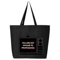 You Are Not Immune To Propoganda Glitch Tv 25L Jumbo Tote