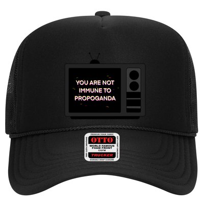 You Are Not Immune To Propoganda Glitch Tv Trucker Hat