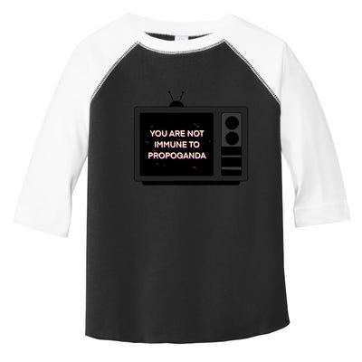 You Are Not Immune To Propoganda Glitch Tv Toddler Fine Jersey T-Shirt