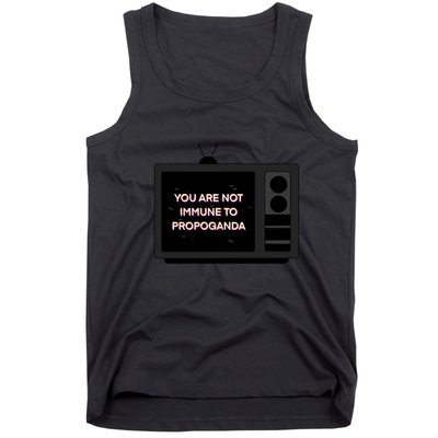 You Are Not Immune To Propoganda Glitch Tv Tank Top