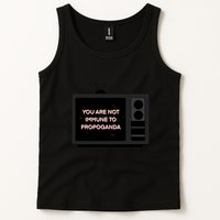 You Are Not Immune To Propoganda Glitch Tv Tank Top