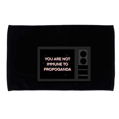 You Are Not Immune To Propoganda Glitch Tv Microfiber Hand Towel