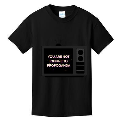 You Are Not Immune To Propoganda Glitch Tv Kids T-Shirt