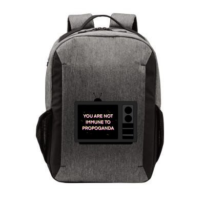 You Are Not Immune To Propoganda Glitch Tv Vector Backpack