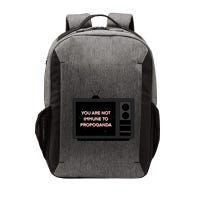 You Are Not Immune To Propoganda Glitch Tv Vector Backpack
