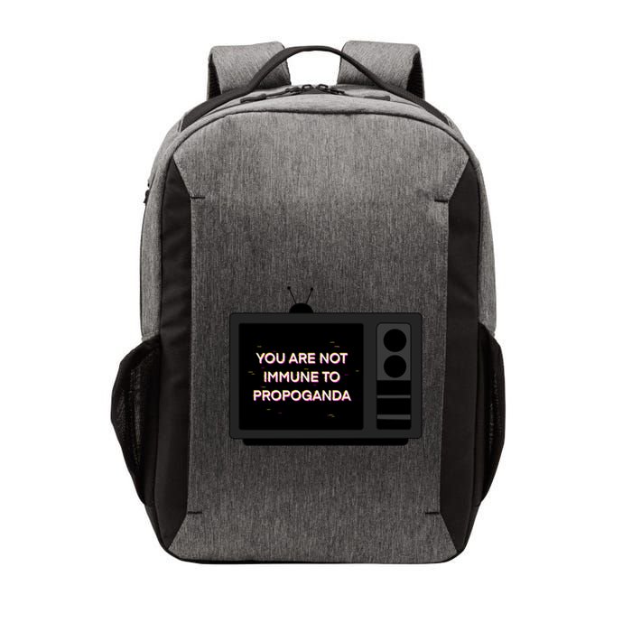 You Are Not Immune To Propoganda Glitch Tv Vector Backpack