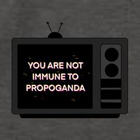 You Are Not Immune To Propoganda Glitch Tv Vector Backpack