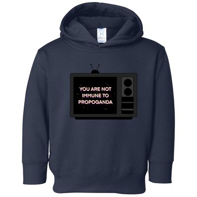 You Are Not Immune To Propoganda Glitch Tv Toddler Hoodie