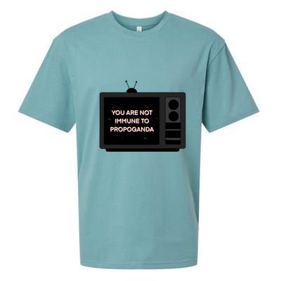 You Are Not Immune To Propoganda Glitch Tv Sueded Cloud Jersey T-Shirt