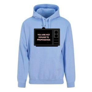 You Are Not Immune To Propoganda Glitch Tv Unisex Surf Hoodie