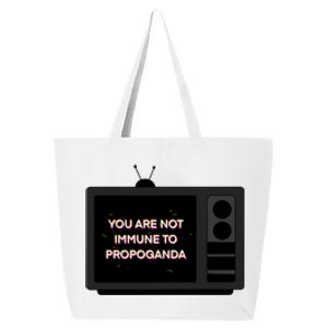 You Are Not Immune To Propoganda Glitch Tv 25L Jumbo Tote