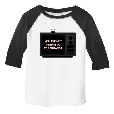 You Are Not Immune To Propoganda Glitch Tv Toddler Fine Jersey T-Shirt