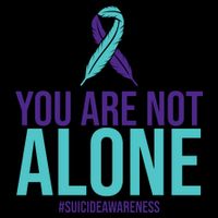 You Are Not Alone Sucide Awareness Ribbon 16oz Travel Tumbler