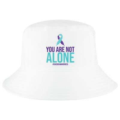 You Are Not Alone Sucide Awareness Ribbon Cool Comfort Performance Bucket Hat