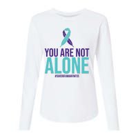 You Are Not Alone Sucide Awareness Ribbon Womens Cotton Relaxed Long Sleeve T-Shirt