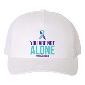 You Are Not Alone Sucide Awareness Ribbon Yupoong Adult 5-Panel Trucker Hat