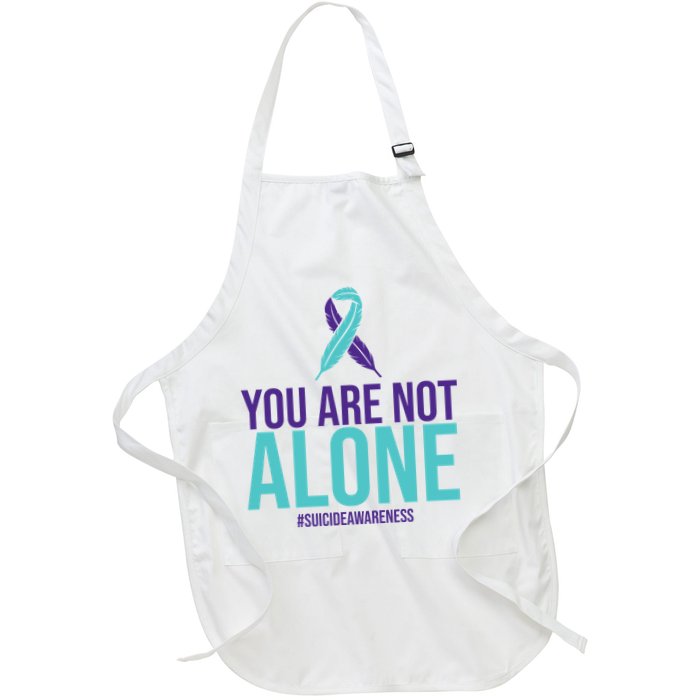 You Are Not Alone Sucide Awareness Ribbon Apron