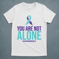 You Are Not Alone Sucide Awareness Ribbon T-Shirt