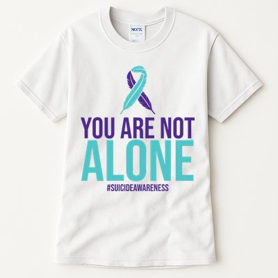 You Are Not Alone Sucide Awareness Ribbon Tall T-Shirt