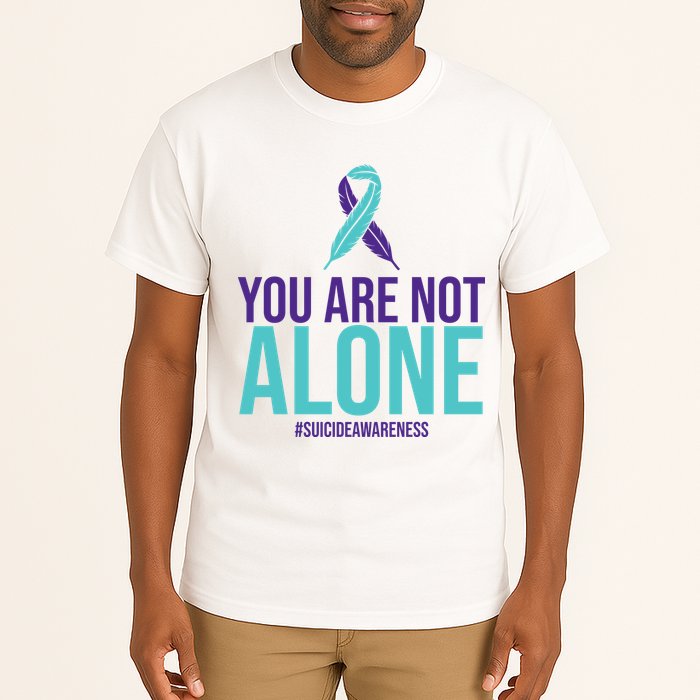 You Are Not Alone Sucide Awareness Ribbon Tall T-Shirt