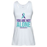 You Are Not Alone Sucide Awareness Ribbon Ladies Essential Flowy Tank