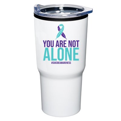 You Are Not Alone Sucide Awareness Ribbon Tumbler