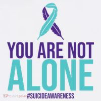 You Are Not Alone Sucide Awareness Ribbon Toddler T-Shirt
