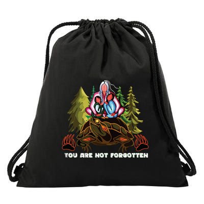 You Are Not Forgotten I Native American Women Mmiw Awareness Drawstring Bag