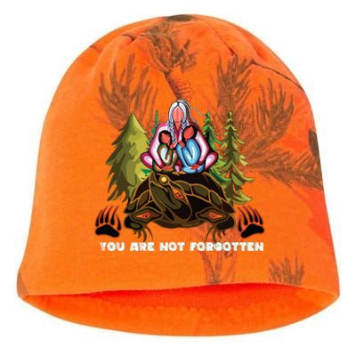 You Are Not Forgotten I Native American Women Mmiw Awareness Kati - Camo Knit Beanie