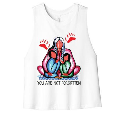 You Are Not Forgotten Women's Racerback Cropped Tank