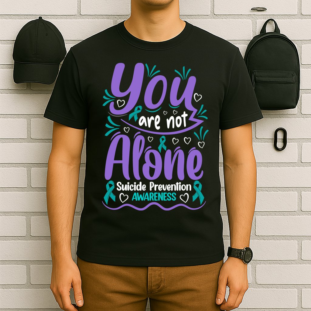 You Are Not Alone Suicide Prevention Awareness T-Shirt