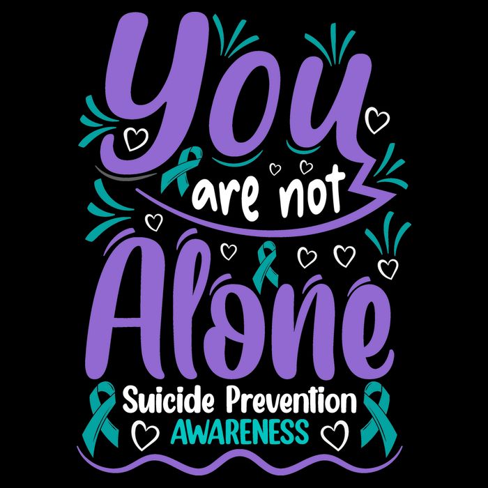 You Are Not Alone Suicide Prevention Awareness Bucket Hat