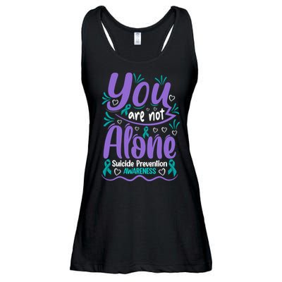 You Are Not Alone Suicide Prevention Awareness Ladies Essential Flowy Tank
