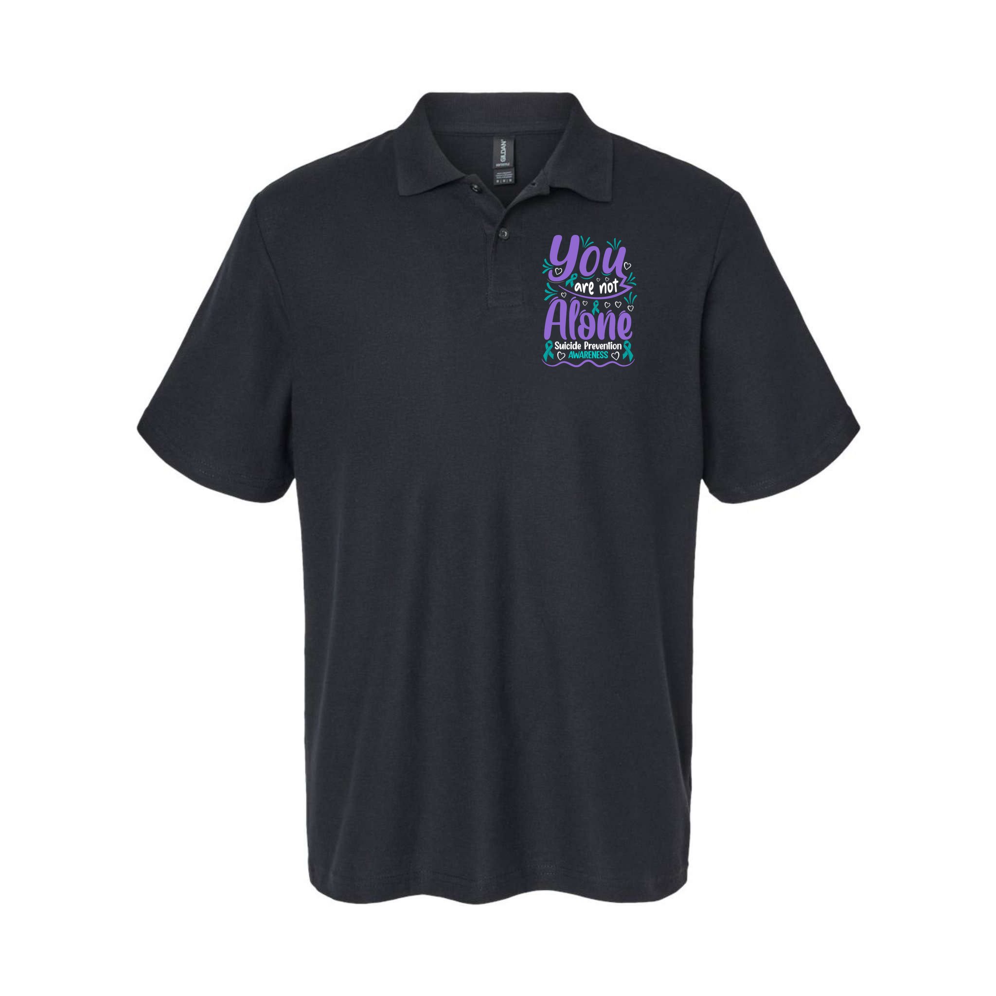 You Are Not Alone Suicide Prevention Awareness Polo