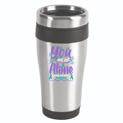 You Are Not Alone Suicide Prevention Awareness 16oz Travel Tumbler