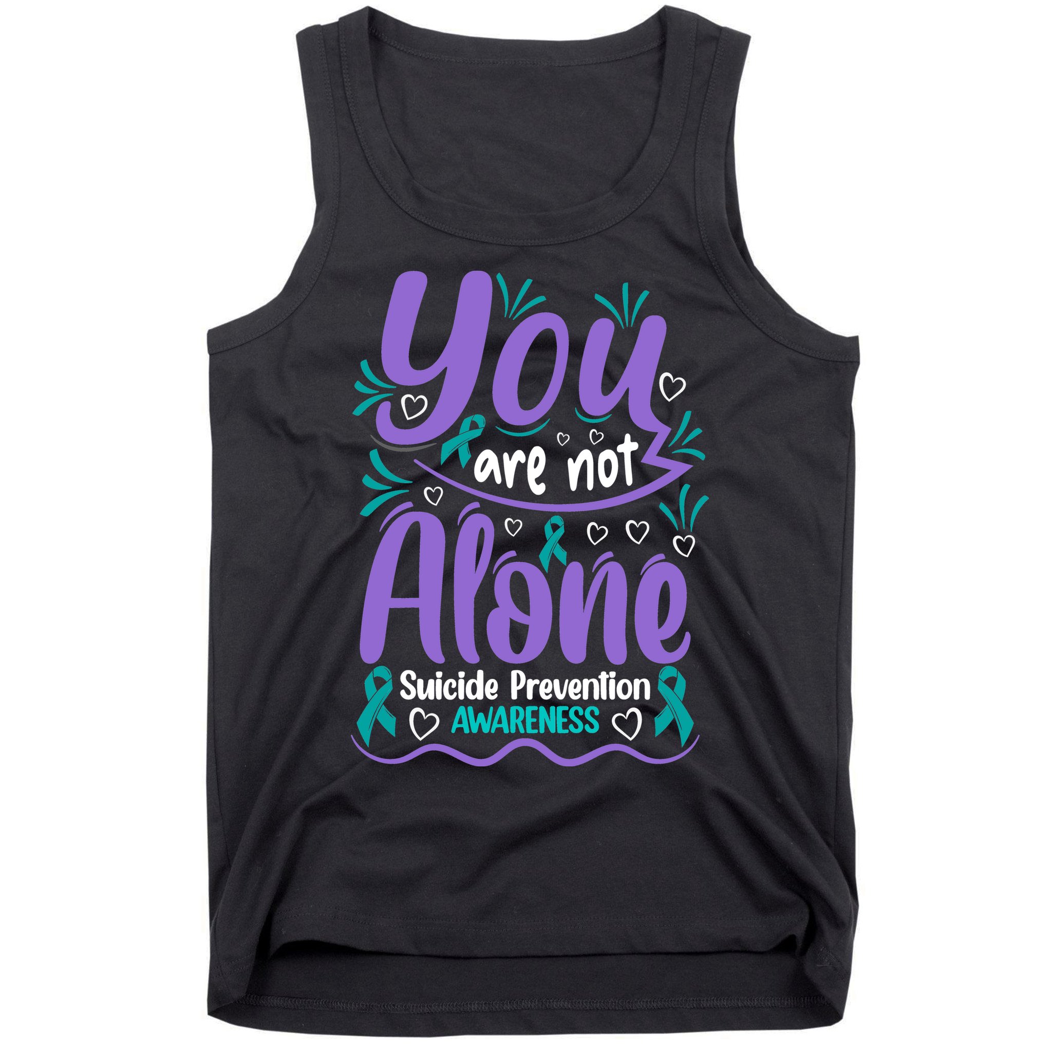 You Are Not Alone Suicide Prevention Awareness Tank Top