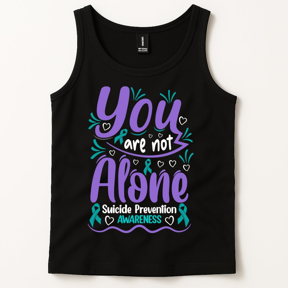 You Are Not Alone Suicide Prevention Awareness Tank Top