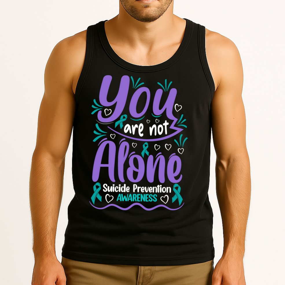 You Are Not Alone Suicide Prevention Awareness Tank Top