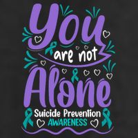 You Are Not Alone Suicide Prevention Awareness Golf Towel