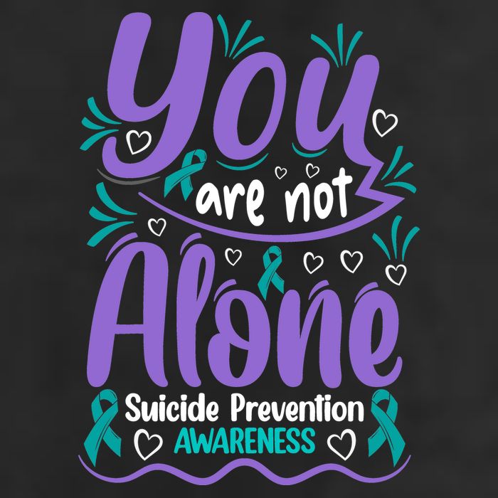 You Are Not Alone Suicide Prevention Awareness Golf Towel