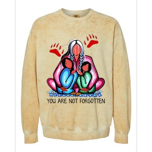 You Are Not Forgotten Colorblast Crewneck Sweatshirt