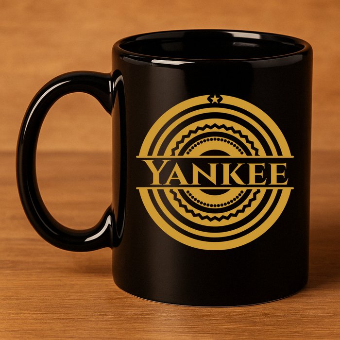 Yankee Gold Badge 11oz C Handle Ceramic Mug
