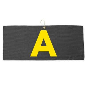 Yellow A On Red For Alvin Costume Halloween Fancy Dress Large Microfiber Waffle Golf Towel