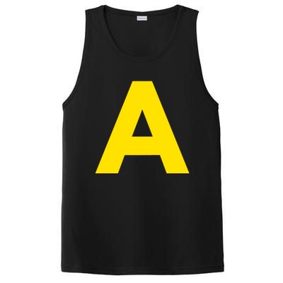 Yellow A On Red For Alvin Costume Halloween Fancy Dress PosiCharge Competitor Tank