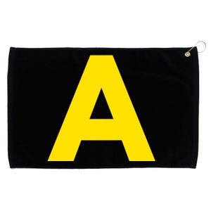 Yellow A On Red For Alvin Costume Halloween Fancy Dress Grommeted Golf Towel